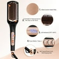 thumbnail image 6 of NICEBAY by SKIMI  Hair Straightening Brush, Gold Ionic Hair Straightener Comb, Ceramic Coating, 6 of 8
