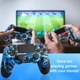 thumbnail image 6 of Game Controller for P4, Wireless Controller Compatible with P4/SLIM/PRO & PC with Dual Vibration & 6-Axis Gyro Sensor, 6 of 6