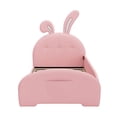 thumbnail image 3 of Aukfa Twin Upholstered Bed Frame, Cute Girls Bed with Rabbit Ears Headboard for Kids, Pink, 3 of 8