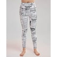 thumbnail image 2 of Women’s Leggings Black and White Prints Yoga Leggings Sportswear, 2 of 6