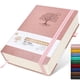 thumbnail image 1 of Cuaderno de diario rayado de 365 páginas B5, diarios grandes para escribir, cuaderno con rayas, diarios de cuero de tapa dura rosa para mujeres y hombres, cuaderno diario para tomar notas de trabajo,, 1 of 1