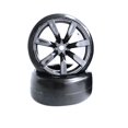 thumbnail image 4 of Walson 4 Pcs Pneus en Caoutchouc Drift avec Moyeux de Roue pour Camions RC WPL D12 Style 2, 4 of 5