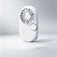 thumbnail image 5 of AuroraX White Portable Pocket Fan Rechargeable Mini Handheld Fan Rechargeable Quiet Lightweight Battery Operated Fans for Wedding Guests, 5 of 5
