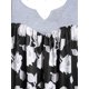 thumbnail image 3 of Más el tamaño de la impresión floral de la túnica curvado camiseta Rosegal Suéteres Cárdigans, 3 of 5