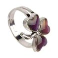 thumbnail image 4 of Mood Rings Changeable Color Temperature Emotion Feeling Fashion Cute Costume Props Multiple Shapes Christmas for Women Men Gift clover, 4 of 6
