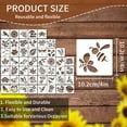 thumbnail image 3 of XWSHYW Decoraciones para El Hogar Plantillas de Flores Grandes para Vallas de Jardín: Decoración de Bricolaje 2024 Nueva Plantilla Floral Reutilizable para Pintar Sobre Patrones de Setos de Pared de, 3 of 6