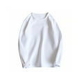 thumbnail image 1 of Qarigey Top básico para hombre, ropa interior cálida de otoño, Base para clima frío, ropa de Color sólido, Jersey informal de ocio, deportes, Camisetas METRO Blanco Tipo 2 Qarigey  AP013161-21, 1 of 6