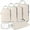 Beige, variant on Gonex 6 Set Compression Packing Cubes Expandable Travel Luggage Organizers with Shoe Bag, Toiletry Bag