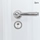 thumbnail image 5 of 2 manijas de puerta, palanca de puerta, herraje práctico, cerradura de puerta de entrada sin llave moderna, de lujo para dormitorio, apartamento, Estilo B, 5 of 8