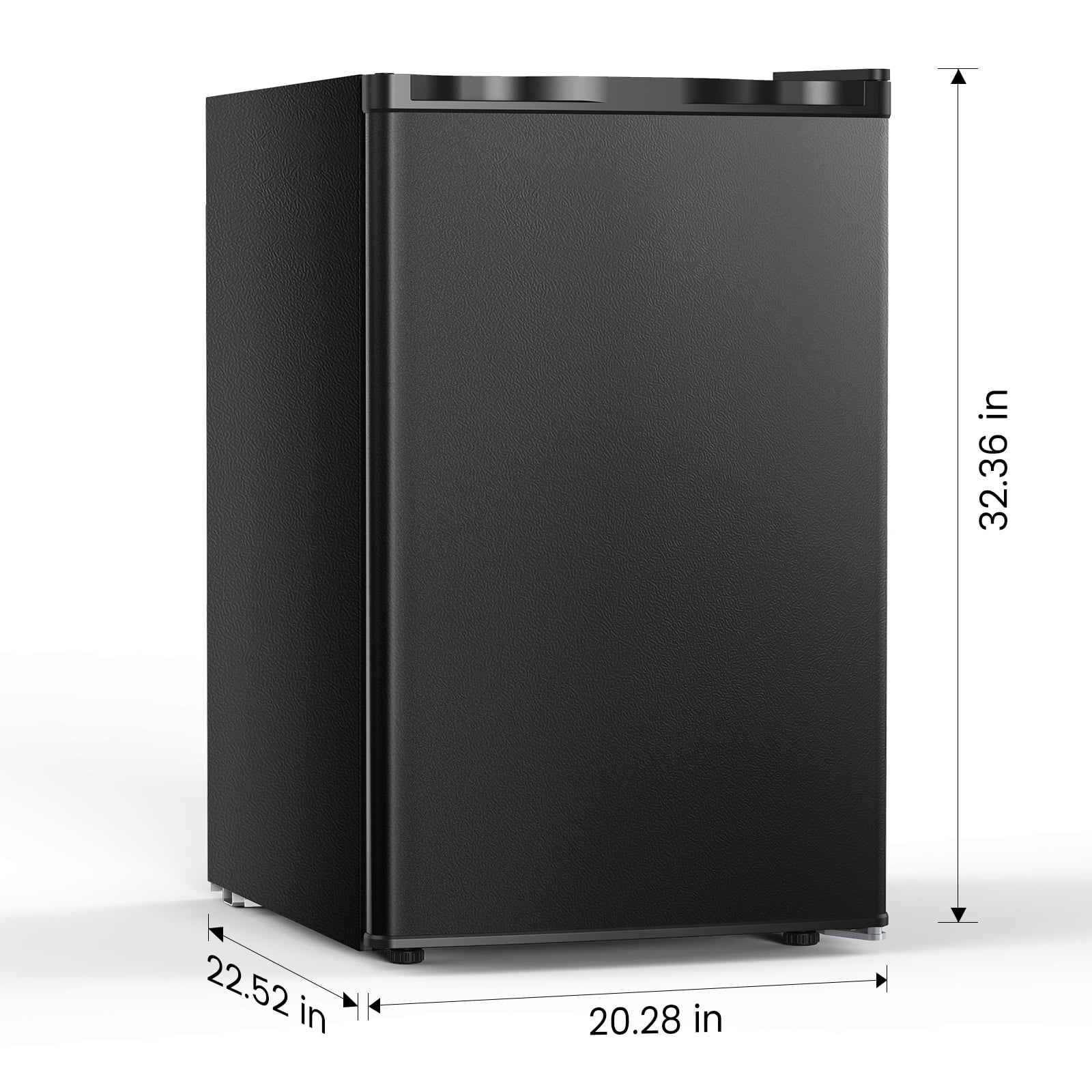 KNDKO 3.2Cu.ft Upright Freezer, Compact Freezer with Removable Shelves, Adjustable Thermostat for Home/Kitchen/Office, Black