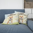 thumbnail image 2 of Cute Akita Loves Dad Happy Father's Day Pillow Cushion Double Sided Inu Dog Lover Throw Pillow - 12008, 2 of 4
