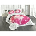 thumbnail image 3 of Ambesonne Ice Cream Quilted Bedspread Set 3 Pcs, Yummy, Queen Size, Pink Black White, 3 of 5