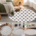 thumbnail image 5 of Round Rug 4Ft Washable Non-Slip, Palm Tree Circle Area Rugs for Living Room Bedroom, Farmhouse Summer Botanical Green Tropical Plants Indoor Floor Mats Carpet Runner for Home Decor Aesthetic, 5 of 8
