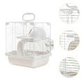 thumbnail image 6 of YWMJZEU 2 Layers Hamster Habitats Cage for Mouse Rat Detachable Bottom Tray Multipurpose White, 6 of 9