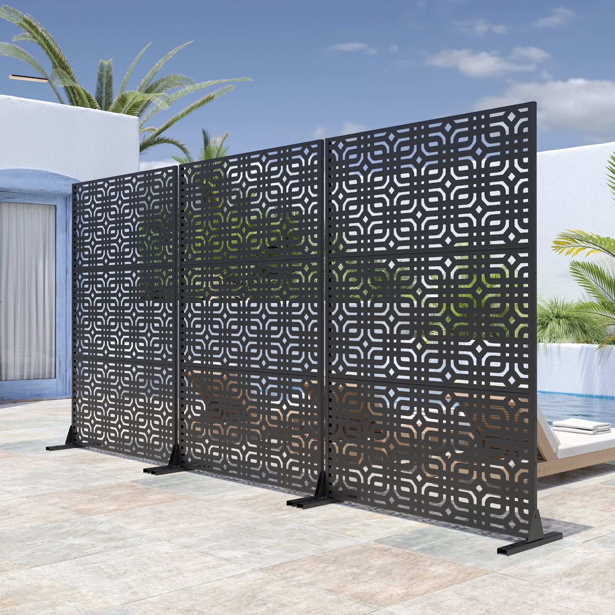 Privacy Metal Screen Fence Panel