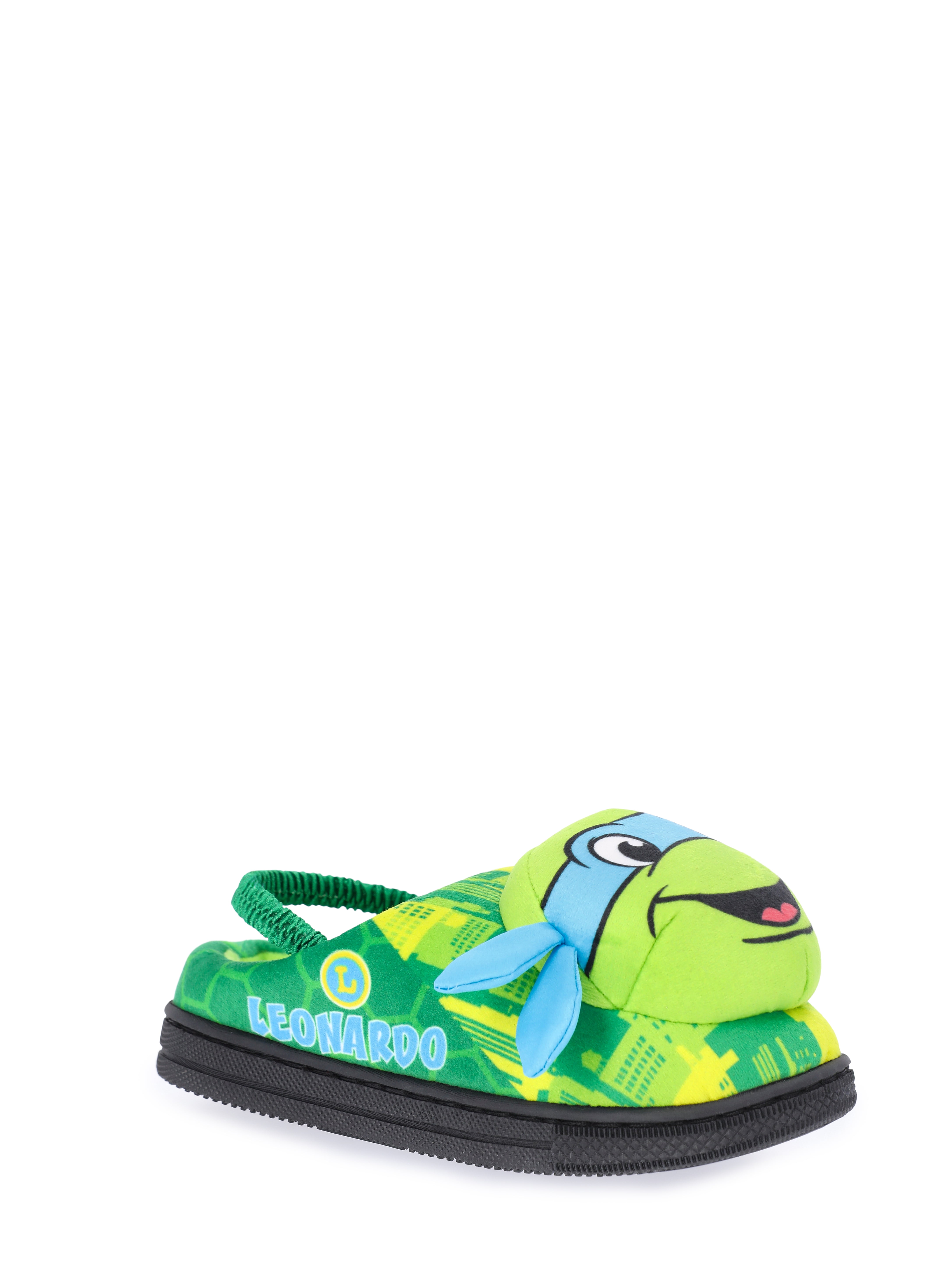 Teenage Mutant Ninja Turtles Toddler Boys' 3D Character Slippers with Back Strap