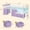 Purple-Twin, variant on Afuhokles Low Loft Bed Twin Size with 7 Storage Drawers, Bookcase and LED Lights, Metal Loft Bed, White