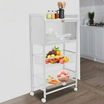 CRXX 4 Tier Baker's Rack Microwave Oven Stand Kitchen Cookware Organizer Shelf