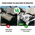thumbnail image 4 of Golf Cart Seat Covers for 2 Seater,Black White Tulip Microfiber Cart Seat Towel Blanket,Spring Greyscale Leaf Flower Plant Absorbent Breathable Non Slip Bench Seats Protector for Golf Course 51"x31", 4 of 9