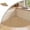 Gold, variant on Non- Corner Kitchen Rug - Absorbent Braided Floor Mat for Sink Areas, Washable Circular Sector Mat with Rubber Backing, Imitation Linen Kitchen Carpet