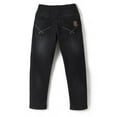 thumbnail image 3 of chopper club Boys Jeans - Elastic Waist with Drawstrings Stretchable Denim Pants in Slim Fit 36, 3 of 3