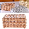 thumbnail image 4 of Napkin Storage Box, Tissue Dispenser Light Luxury Fully Handmade  Glass  For Bedroom, 4 of 8