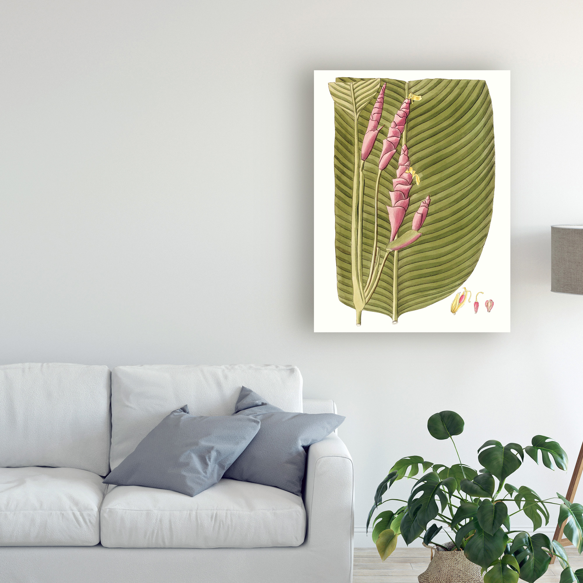 Trademark Fine Art 'Leaves of the Tropics I' Canvas Art by Vision Studio