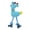 Blue, variant on mdesiwst Plush Deer Dog Toy Squeaky Stuffed Animal Dog Chew Toy Interactive Rope Knot Tug-of-War Toy for Dogs Teeth Cleaning Boredom Relief