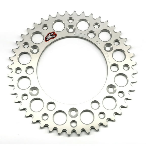 Renthal Ultralight Aluminum Rear Sprocket Silver 44 Tooth (154U-520-44GRSI)