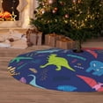 thumbnail image 6 of Rateoe Dinosaurs Print Christmas Tree Skirt 48" for Xmas Holiday New Year Party Circle Tree Mat Ornaments Decoration, 6 of 7