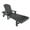 Gray, variant on Laguna Adirondack Poly Reclining Chaise Lounge With Arms & Wheels, Red