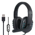 thumbnail image 1 of axGear USB Headset Stereo Gaming Headphone Earphone Microphone Mic Ear Cup B21, 1 of 6