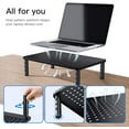 thumbnail image 6 of 2-Pack Monitor Stand Riser with 3 Height Adjustable and Mesh Platform for Laptop, Computer, Printer, 6 of 9