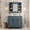 Blue, variant on EUROCO 36'' Bathroom Vanity with Top Sink and Mirror Cabinet, Modern Bathroom Storage Cabinet with 2 Soft Closing Doors and 2 Drawers, Single Sink Bathroom Vanity