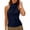QV80_Black, variant on Women Backless Halter Tops Cute High Neck Satin Tank Tops Cowl Neck Open Back Going Out Tops Black M