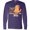 Purple, variant on Inktastic Bring Back The 90s Cool Orange Cat Long Sleeve T-Shirt
