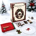thumbnail image 5 of PSVFUJZ 3D Fabric Poke Wreath DIY Kit, Christmas Wreath DIY Kit for Adults, Beginner Friendly Holiday Craft Set, Soft Fabric Handmade Decor for Front Door Wall Window Fireplace Christmas Gift, D, 5 of 6