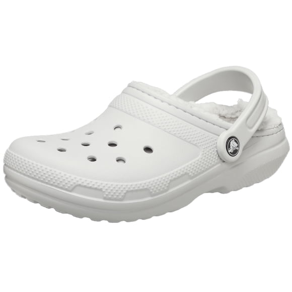 Zuecos Clásicos Forrados Crocs Unisex Blanco Talla 12W/10M