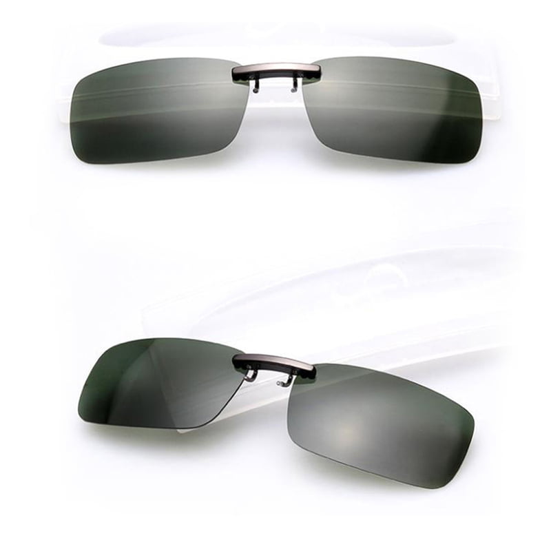 Men's Polarized Day Night Vision Clip On Lens Glasses Sunglasses father day gift