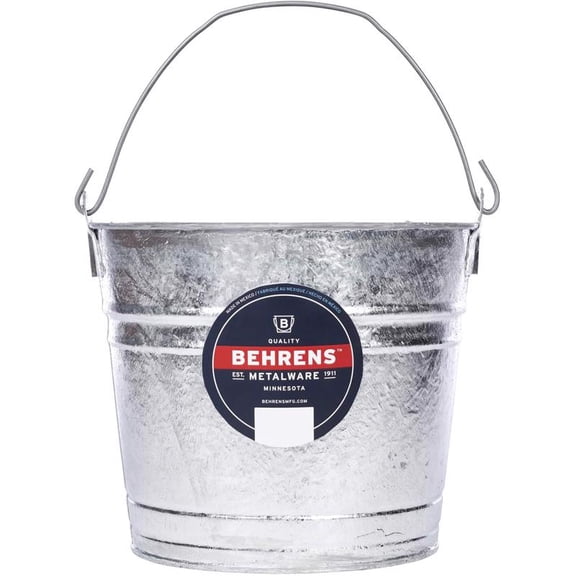 Behrens 10 Qt. Hot-Dipped Steel Pail 1210