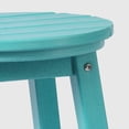 thumbnail image 4 of WestinTrends Malibu 29" HDPE Outdoor Patio Round Bar Stool Set of 2, Turquoise, 4 of 7