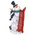 thumbnail image 4 of Design Toscano QM18002 Avalanche The Welcome Snowman Statue, 17", Full Color, 4 of 4