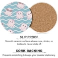 thumbnail image 6 of SKYSONIC Round Drink Coasters 1 Pcs Cool Octopus Absorbent Ceramic Coaster with Cork Base for Coffee Cups Housewarming Gift for Home Decor, 6 of 6