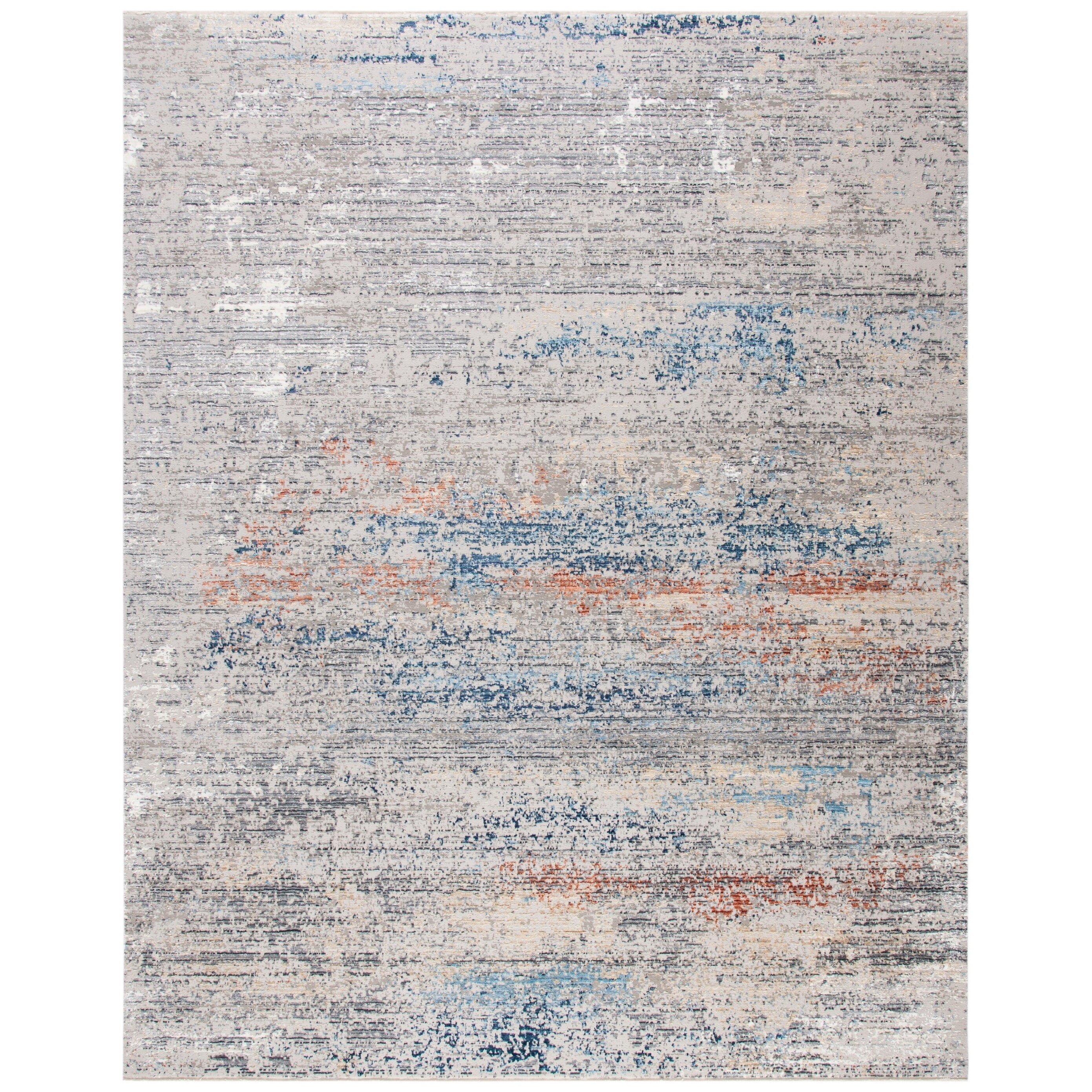 SAFAVIEH Dream Urban Abstract Area Rug, Grey/Blue, 8' x 10'
