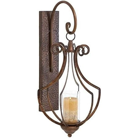 

HQ Rustic Metal Solid Wall Sconce 13 x 12 x 25 Bronze
