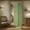 Green, variant on 100% Blackout Magnetic Door Curtain Accordion Doors Interior Folding Closet Door Curtain Invisible Applicable Bedroom Room Living Room Doorway （Green 42" W x 78" L 1 Panel