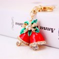 thumbnail image 2 of Llavero de Navidad colgante rojo JAMW Jingle Bell cristal Reinstone, 2 of 5
