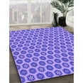 thumbnail image 3 of Ahgly Company Machine Washable Indoor Rectangle Transitional Bright Lilac Purple Area Rugs, 7' x 9', 3 of 7