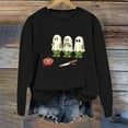 thumbnail image 2 of Chandail à Capuche pour Femmes Imprimé Lettre Col Rond Haut Doux Confortable Décontracté Manches Longues pour Automne Hiver Mode, 2 of 3