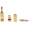 thumbnail image 1 of Monoprice 109436 Gold Plated Speaker Banana Plugs – 5 pares – Tipo de, 1 of 2